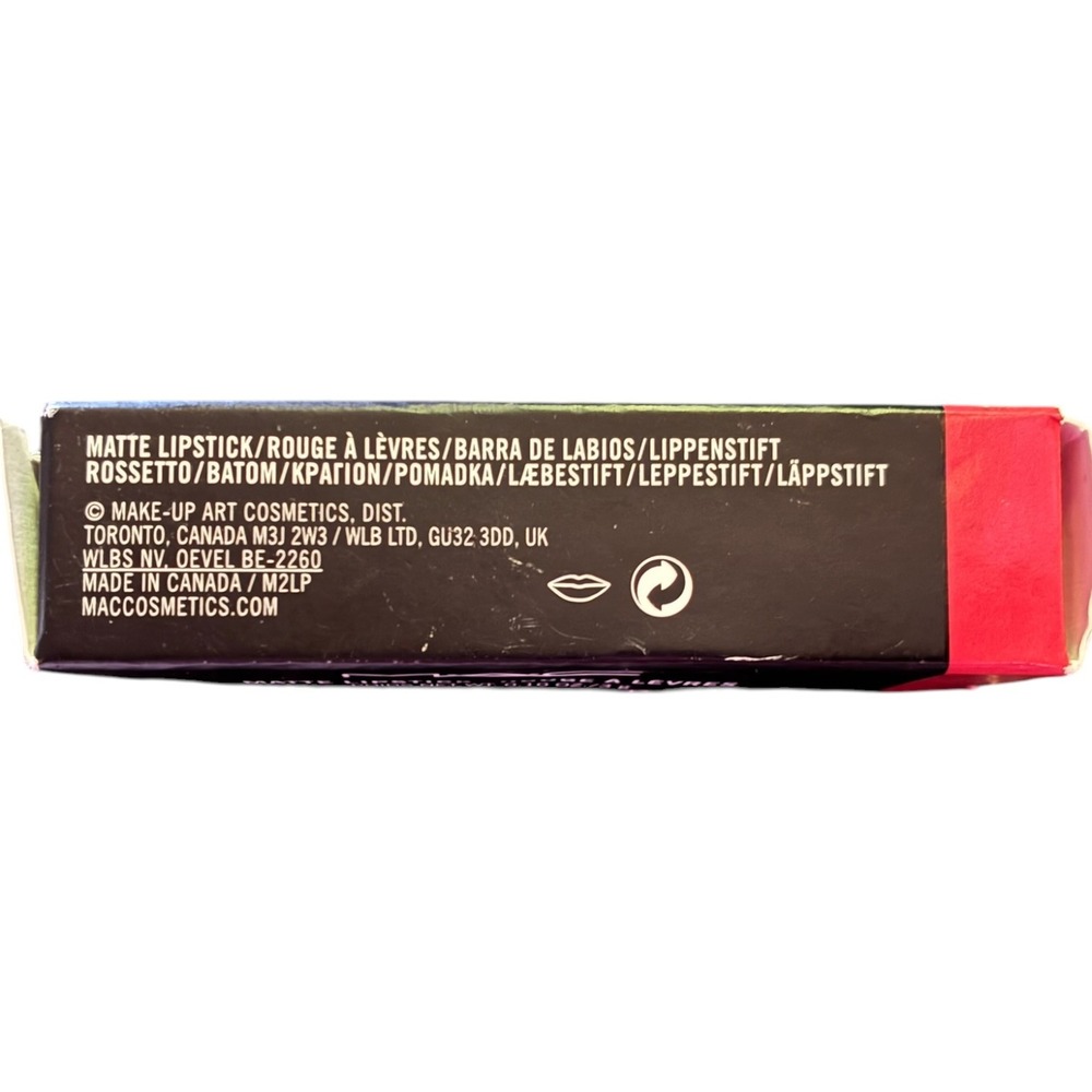 MAC Matte Lipstick 615 So Chaud Orange Red 0.10oz 3g New in Box - Picture 6 of 6